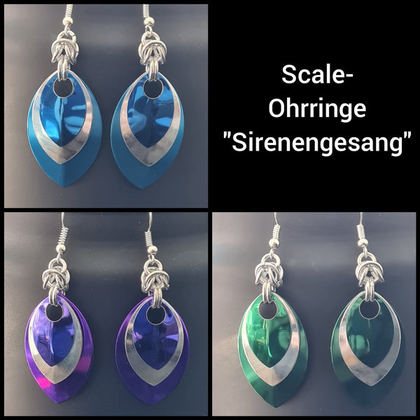 Scale-Ohrringe "Sirenengesang"